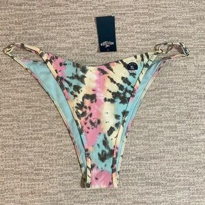 Hollister Multicolor Tie-Dye Bikini Bottom XL